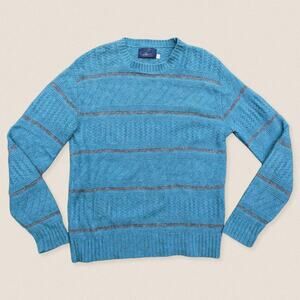 Vintage Sweater Large Wool blend Stripes‎ crew neck jumper North Harbour